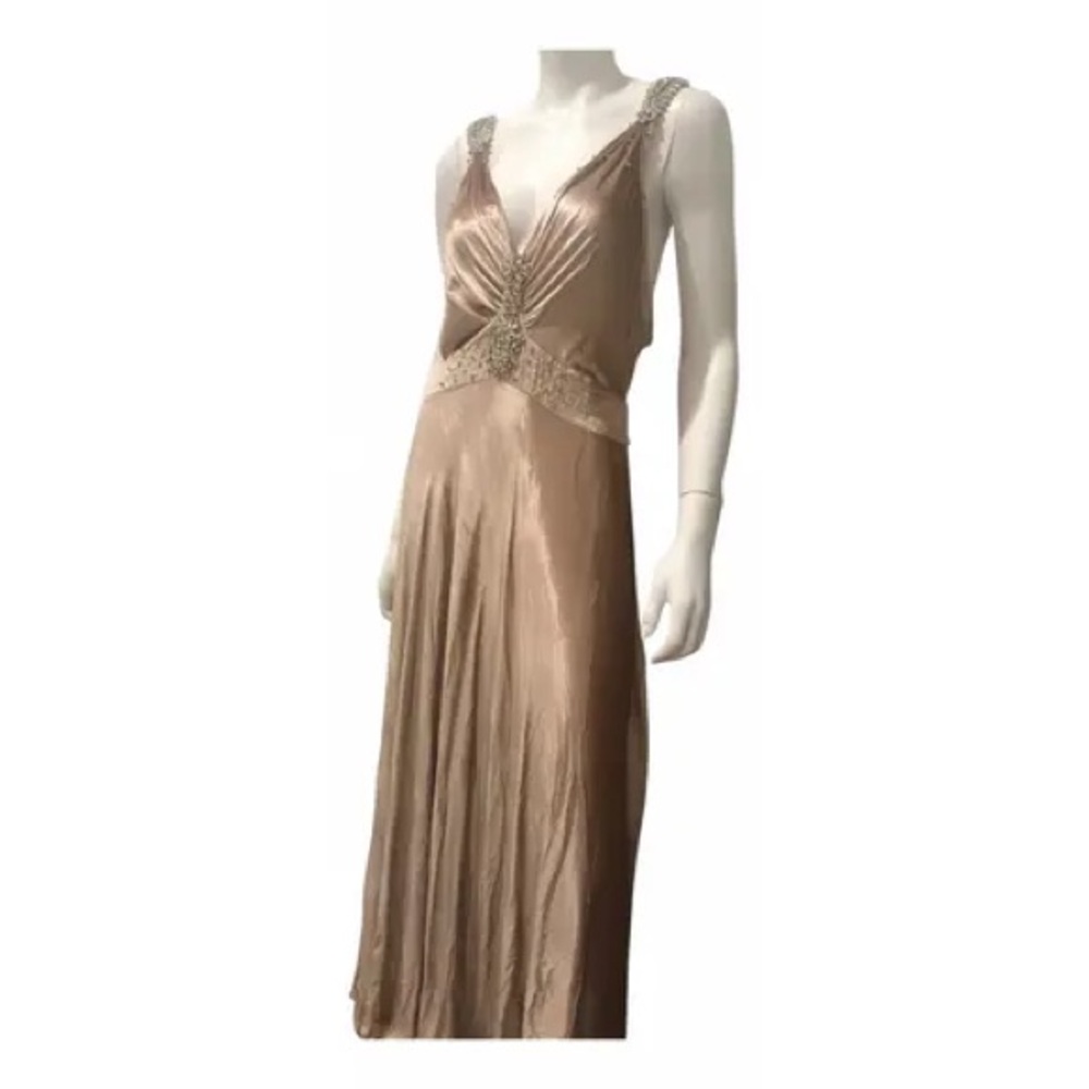 Paco Rabanne Gold Velvet Gown  Dress
